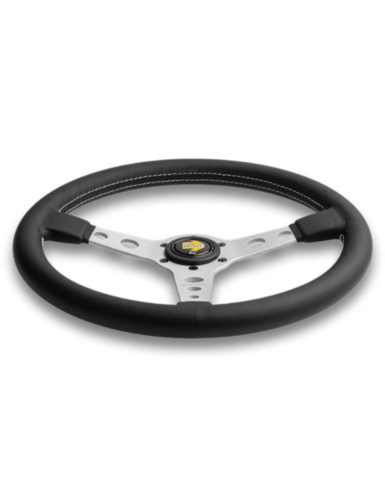 volant momo prototipo cuir diam 350 branches argent