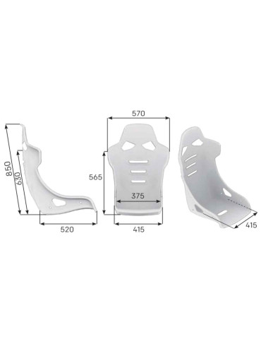 BAQUET FIA OMP RT FIBRE ALCANTARA 2026 2