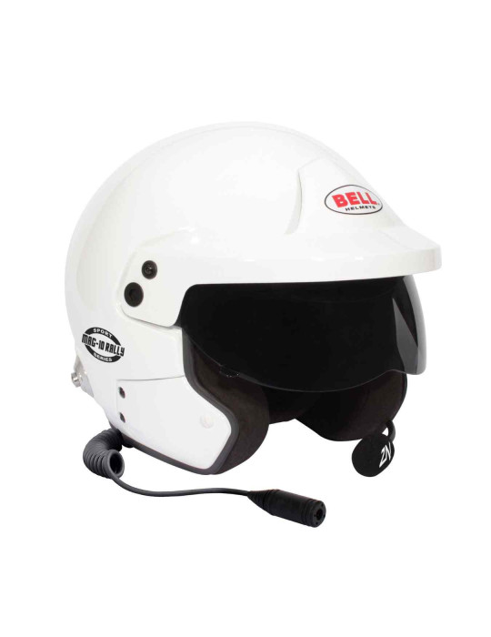 Casque FIA jet BELL Mag-10 Rally Sport 8859-2024 avec clip Hans