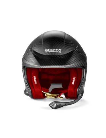 Casque Sparco Jet FIA Flux I Carbone Interieur Rouge