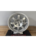 PACK 4 JANTES SPEEDLINE PTS SL 434 GRIS ARGENT AVEC CACHES CENTRAUX SIGLE PEUGEOT