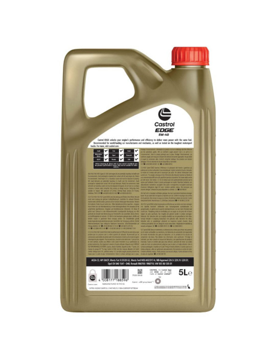 Huile moteur Castrol EDGE 5W40 5L