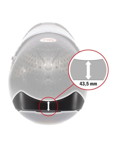 SPOILER ARRIERE POUR CASQUE BELL RS7/GT5/KC7/HP7/HP77 2