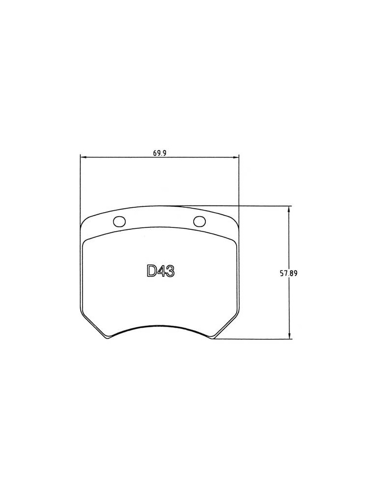 ÉTRIER AP Racing 2 pistons D267 droit polyvalent