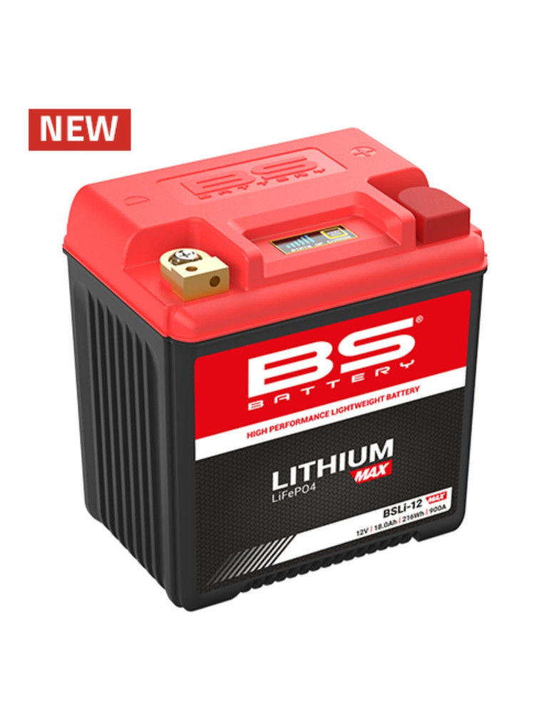 Batterie BS BATTERY BSLi-12 Max Lithium LiFePO4 18Ah 900A